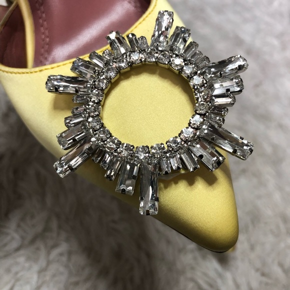 NEW Amina Muaddi Begum Slingback heels - Picture 11 of 11